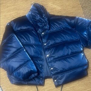 Wild Fable Shiny Blue Outerwear